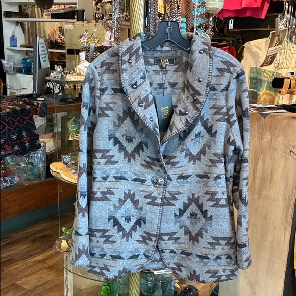 Kuhl Gray and Black Patterned Jacket - Picture 2 of 3